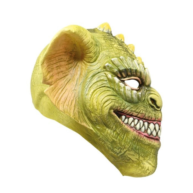 Zielona maska potwora na Halloween