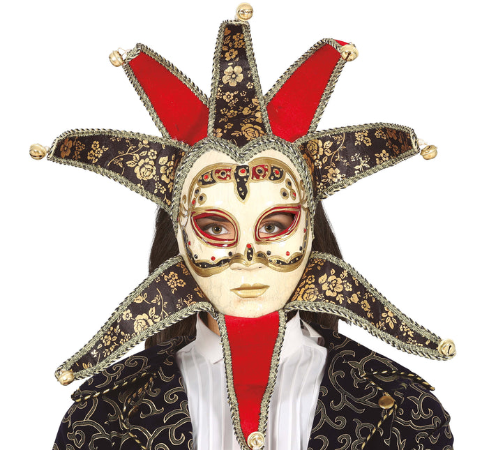 Weneckie kobiety w czerwonych maskach