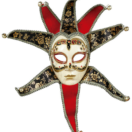 Weneckie kobiety w czerwonych maskach