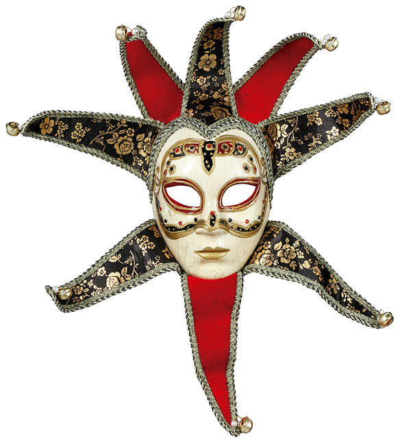 Weneckie kobiety w czerwonych maskach