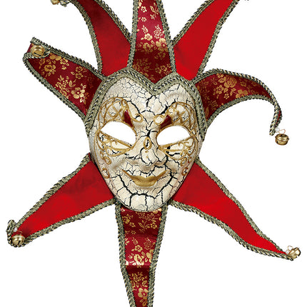 Weneccy mężczyźni w czerwonych maskach