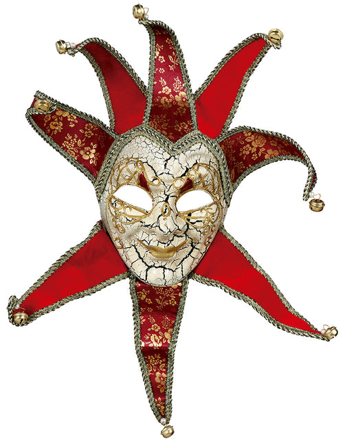 Weneccy mężczyźni w czerwonych maskach