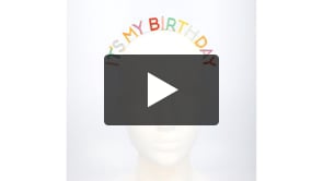 Metalowy diadem "To moje urodziny