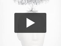 Opaska na głowę Halo tinsel srebrna