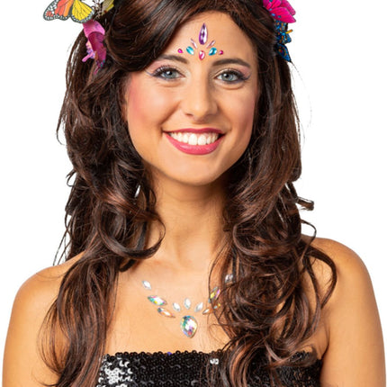 Kolorowa opaska do włosów w kształcie motyla