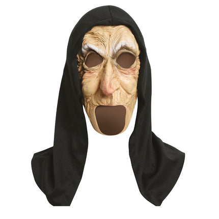 Maska starszej pani na Halloween