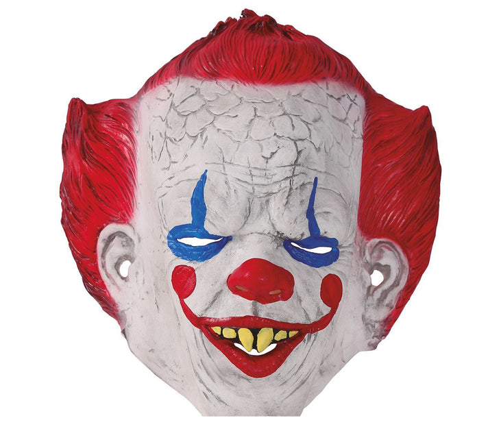 Maska na Halloween Klaun Czerwone Włosy