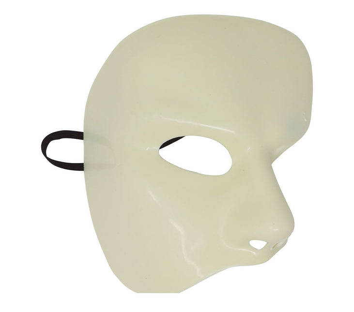Maska na Halloween pół biała