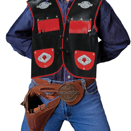 Brązowy filcowy kapelusz kowbojski dla dziecka