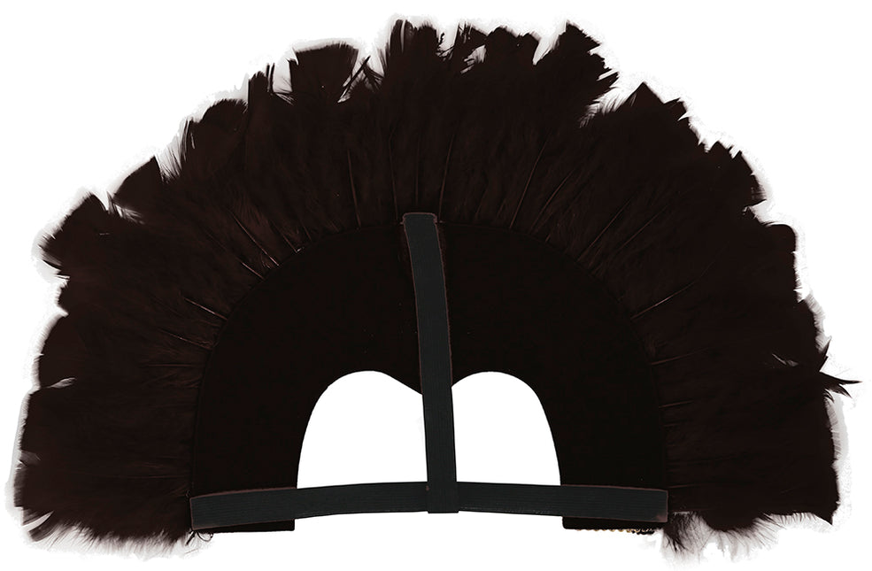 Nakrycie głowy z piór w kolorze czarnym