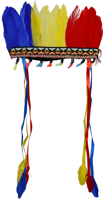 Wielokolorowy pióropusz z piór