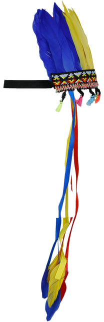 Wielokolorowy pióropusz z piór