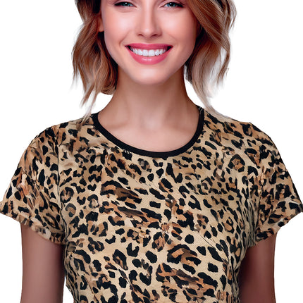 Opaska do włosów Leopard brązowy/żółty