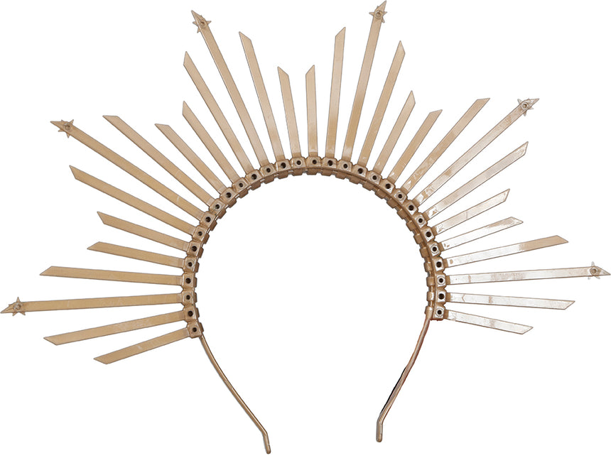 Złota opaska do włosów Halo