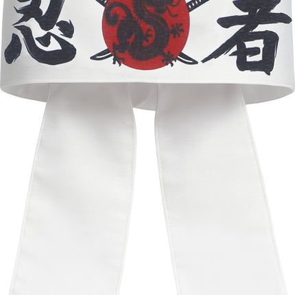 Opaska do karate biało-czerwona