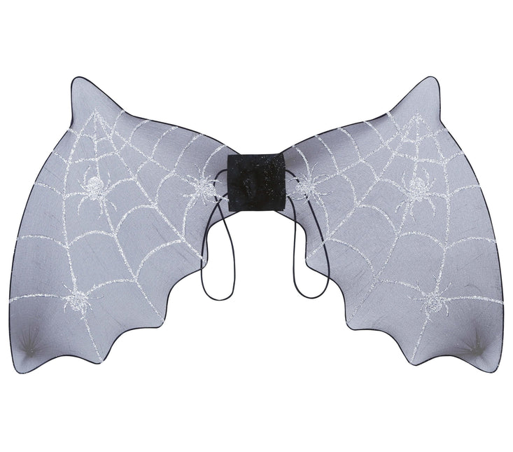 Czarne skrzydła nietoperza na Halloween 60 cm