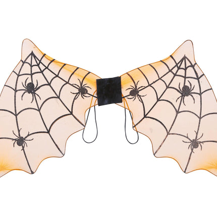Pomarańczowy nietoperz ze skrzydłami na Halloween 60 cm