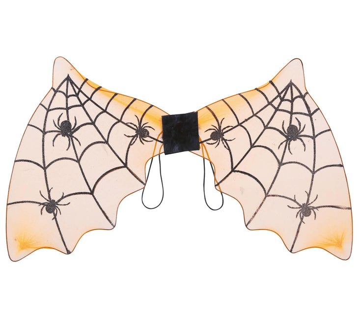Pomarańczowy nietoperz ze skrzydłami na Halloween 60 cm
