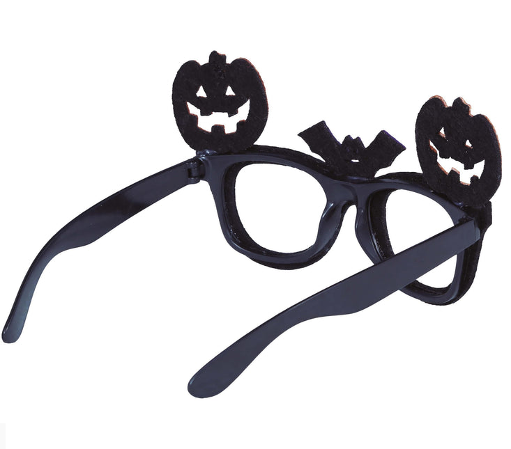 Okulary na Halloween z dyniowym brokatem