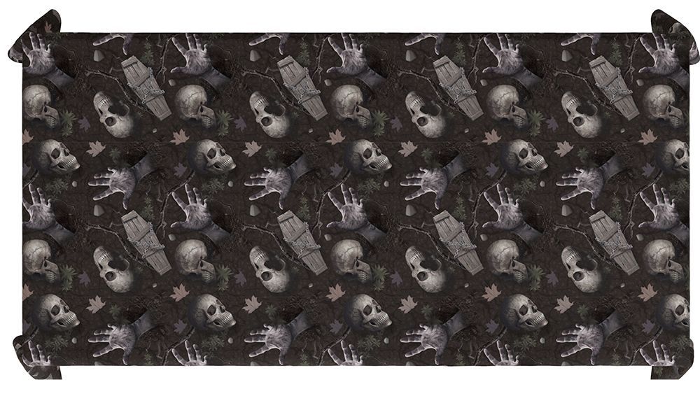 Obrus na Halloween Cmentarz 2,74 m
