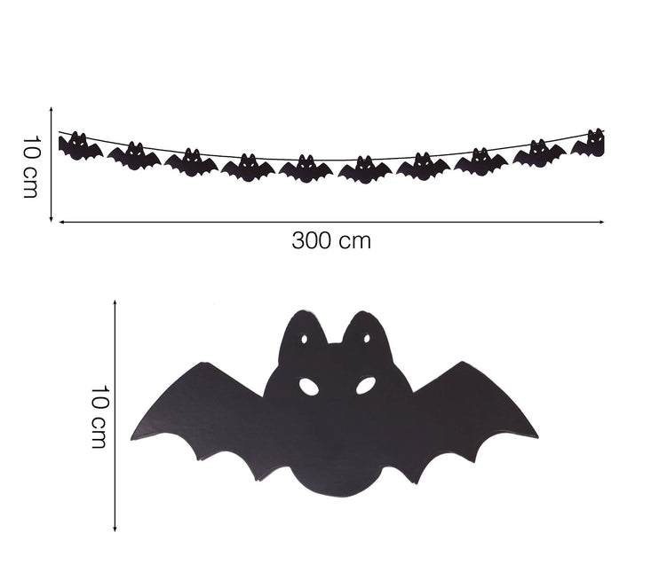 Halloweenowa girlanda nietoperz 3m