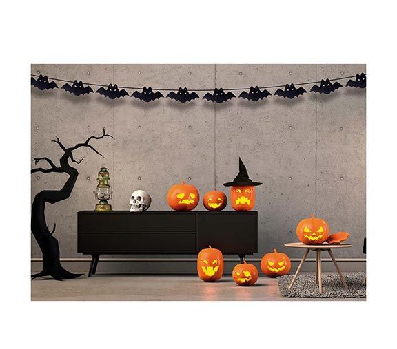 Halloweenowa girlanda nietoperz 3m