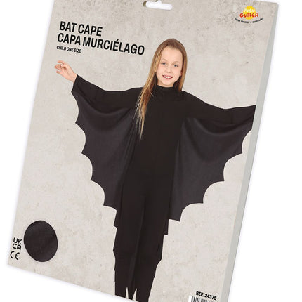 Czarny kostium nietoperza na Halloween dla dziecka