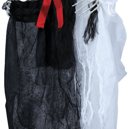 Dekoracja wisząca na Halloween Panna Młoda i Pan Młody 90 cm