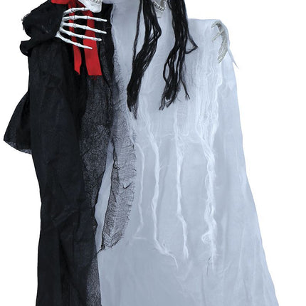 Dekoracja wisząca na Halloween Panna Młoda i Pan Młody 90 cm