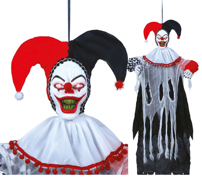 Wisząca dekoracja na Halloween Klaun 1,2 m