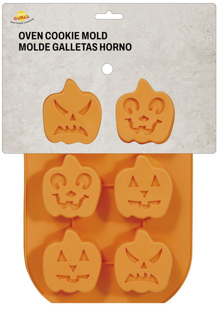 Halloweenowe ciasteczka w kształcie dyni