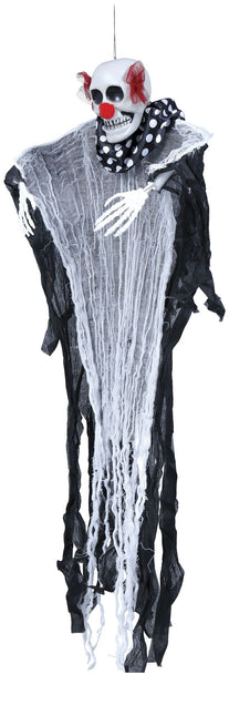Dekoracja wisząca na Halloween Klaun 80 cm