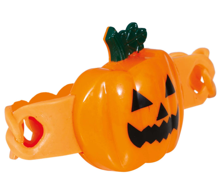 Halloweenowa bransoletka dynia