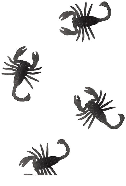 Czarna dekoracja stołu na Halloween Piwonie Whorl 6cm 7szt