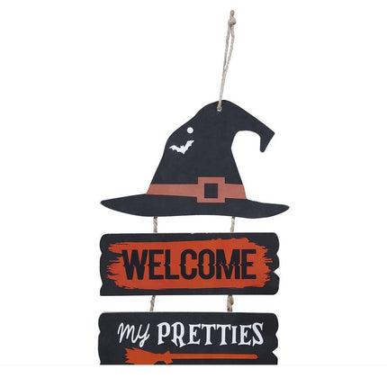 Wisząca dekoracja na Halloween Welcome 32 cm