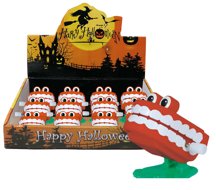 Halloween Wind-Up Face 5cm 12szt