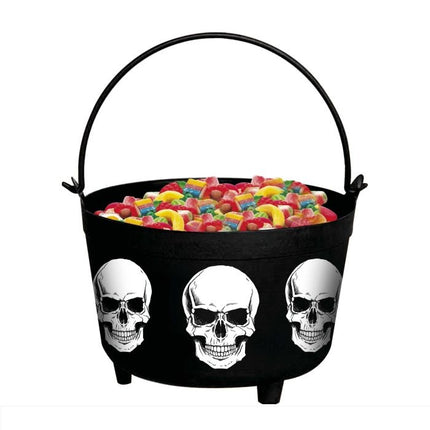 Czarne kościotrupy na Halloween
