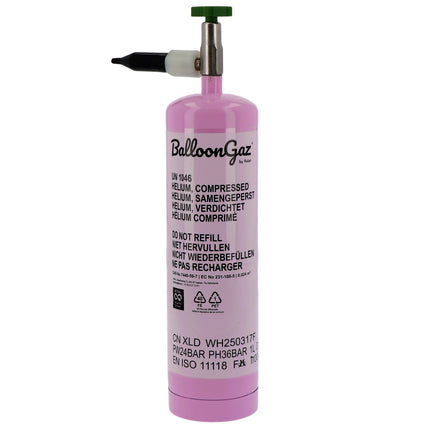 Zbiornik z helem do balonu foliowego 45 cm
