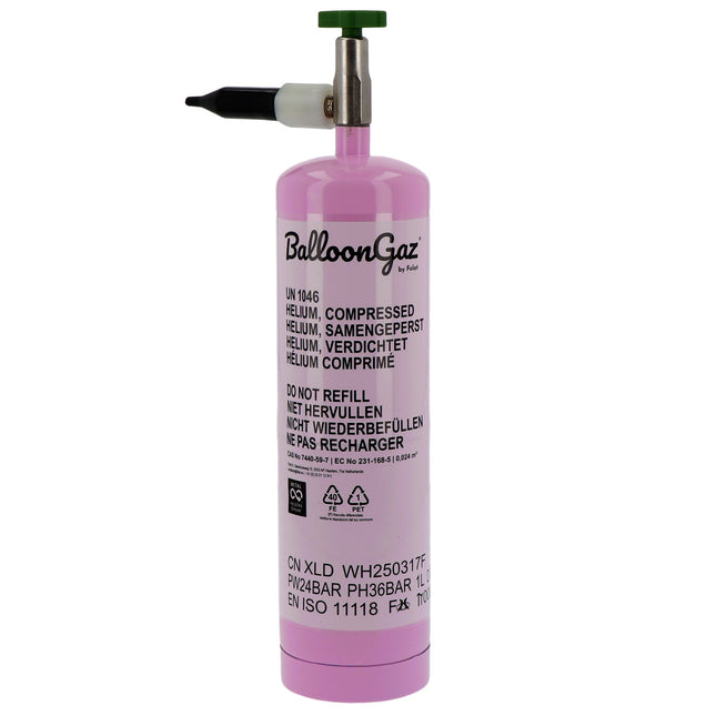 Zbiornik z helem do balonu foliowego 45 cm