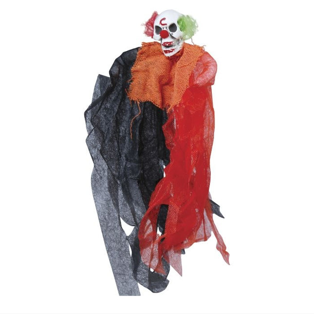 Halloweenowa lalka klaun 30 cm