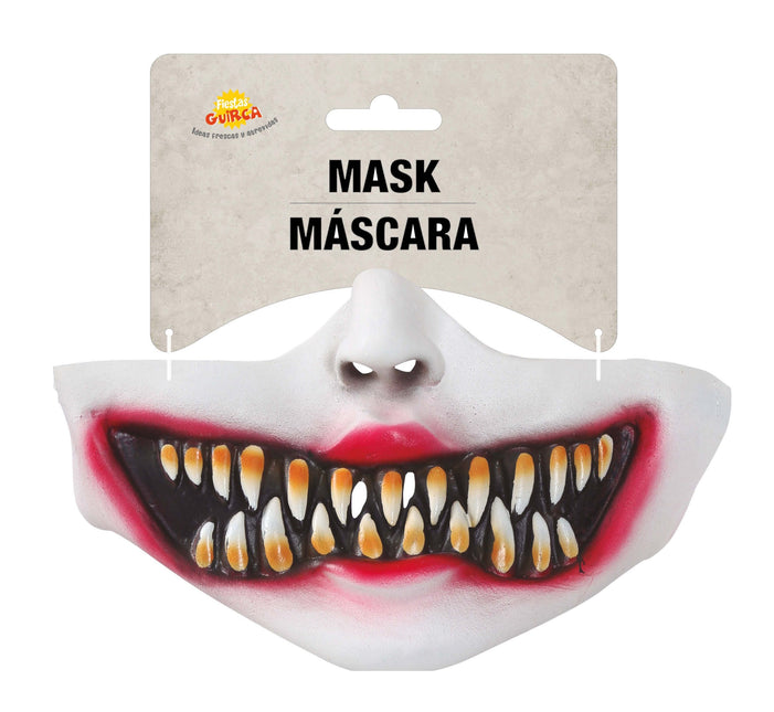 Półmaska klauna na Halloween