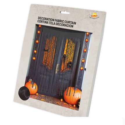 Zasłona na Halloween czarny/szary 1,9 m