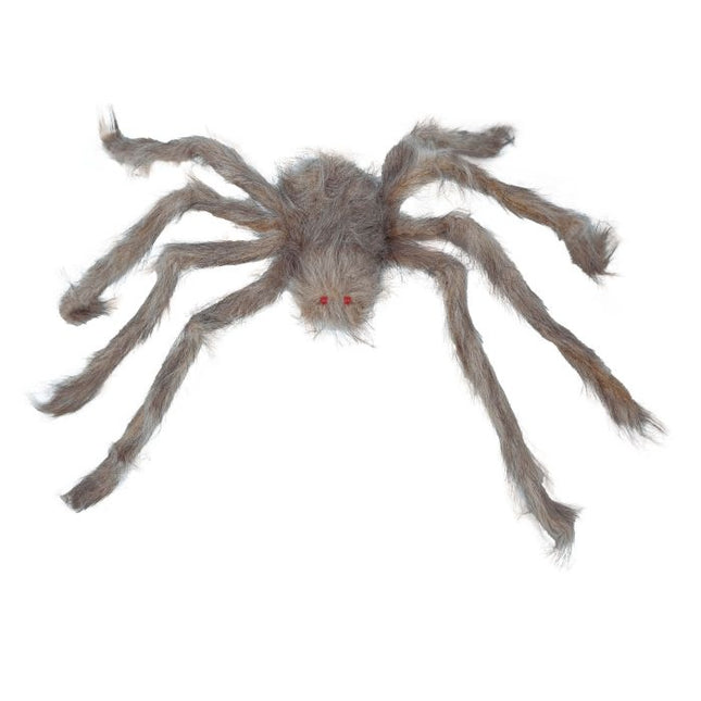 Halloweenowy pająk szary 70 cm