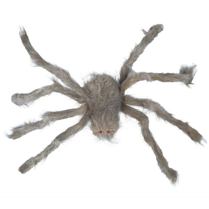 Halloweenowy pająk szary 70 cm