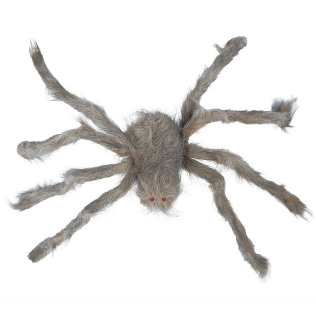 Halloweenowy pająk szary 70 cm