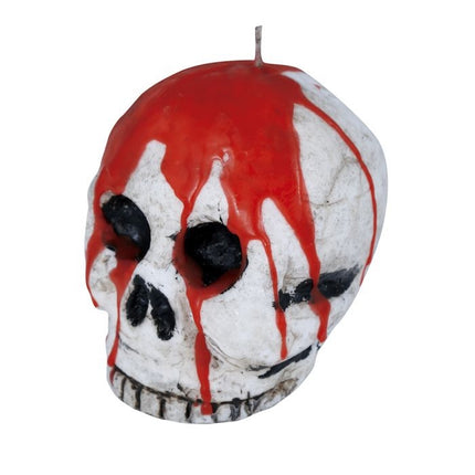 Świeca na Halloween Krwawa Czaszka 10 cm