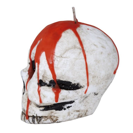 Świeca na Halloween Krwawa Czaszka 10 cm