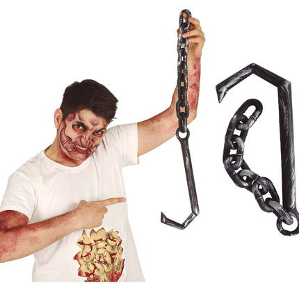 Hak z łańcuchem na Halloween 70 cm