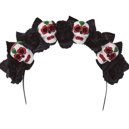Opaska do włosów na Halloween Czaszki