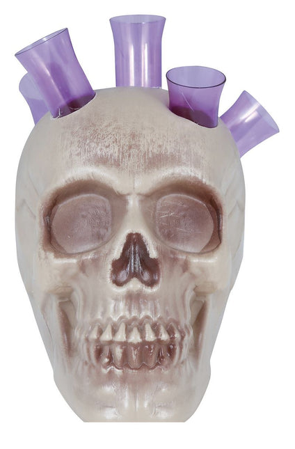 Halloweenowe strzały w kształcie czaszki 20 cm